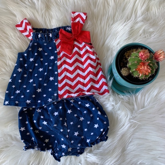 Koala Kids Other - KOALA KIDS patriotic infant set shorts tank EUC